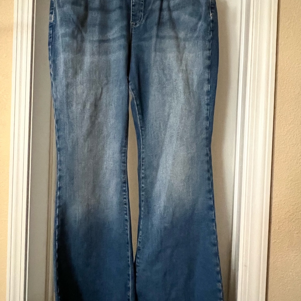 We The Free Blue Flare & Wide Leg Jeans